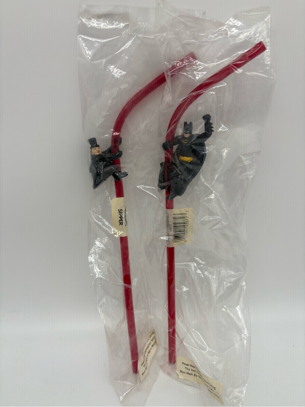 Batman Returns Straws Batman & Penguin New in Packaging 1990’s